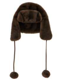 LOU ANDREA Aviator Hat Brown