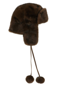 LOU ANDREA Aviator Hat Brown
