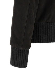 Giorgio Brato Aviator Jacket Black