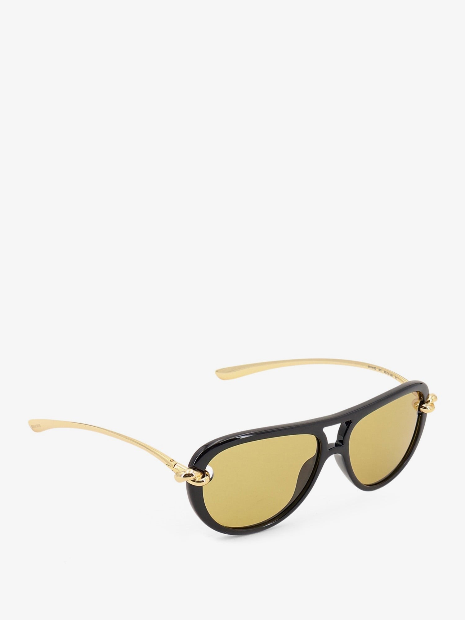 Bottega Veneta Women's Aviator Knot Acetate Sunglasses Black