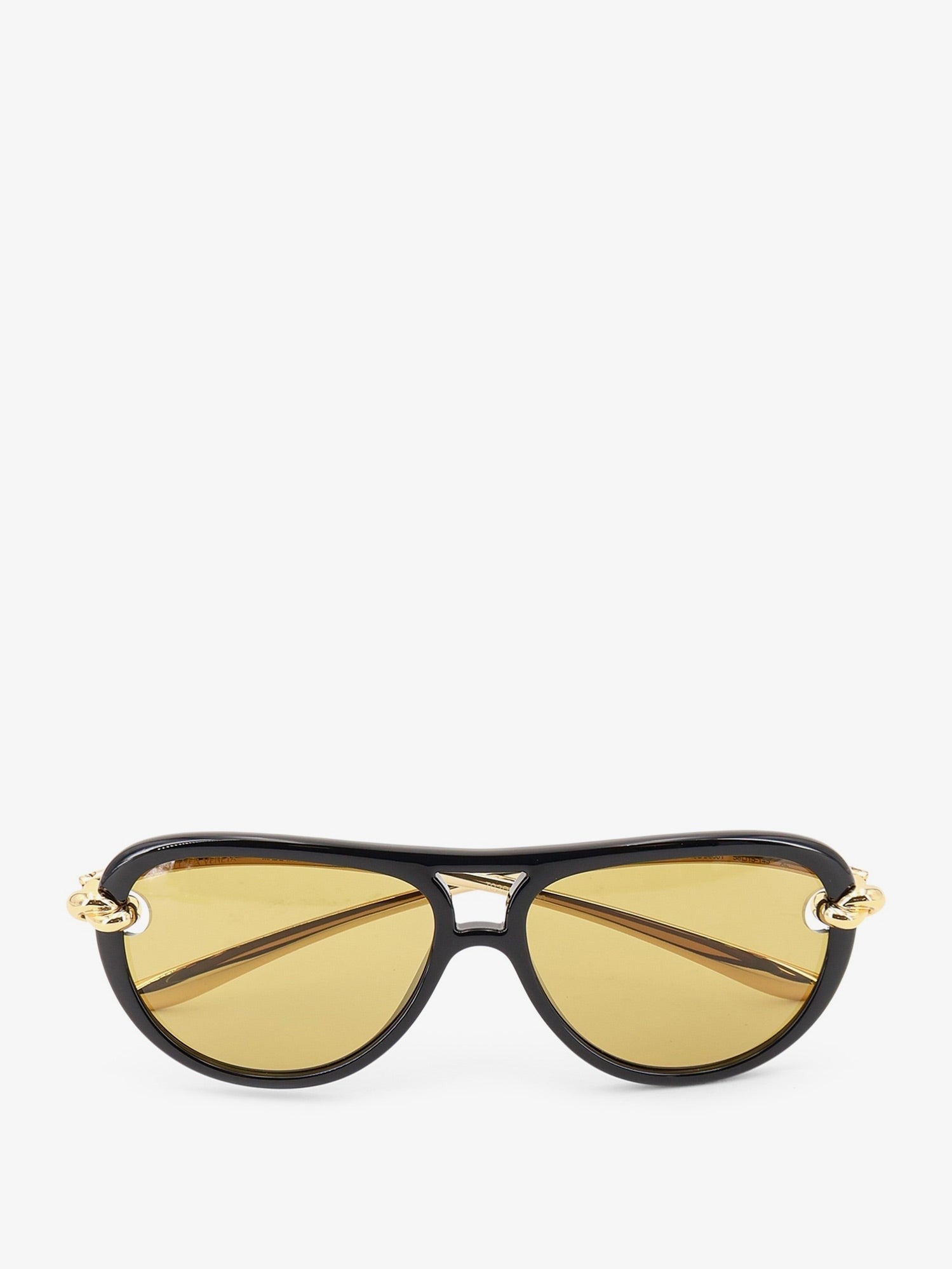Bottega Veneta Women's Aviator Knot Acetate Sunglasses Black