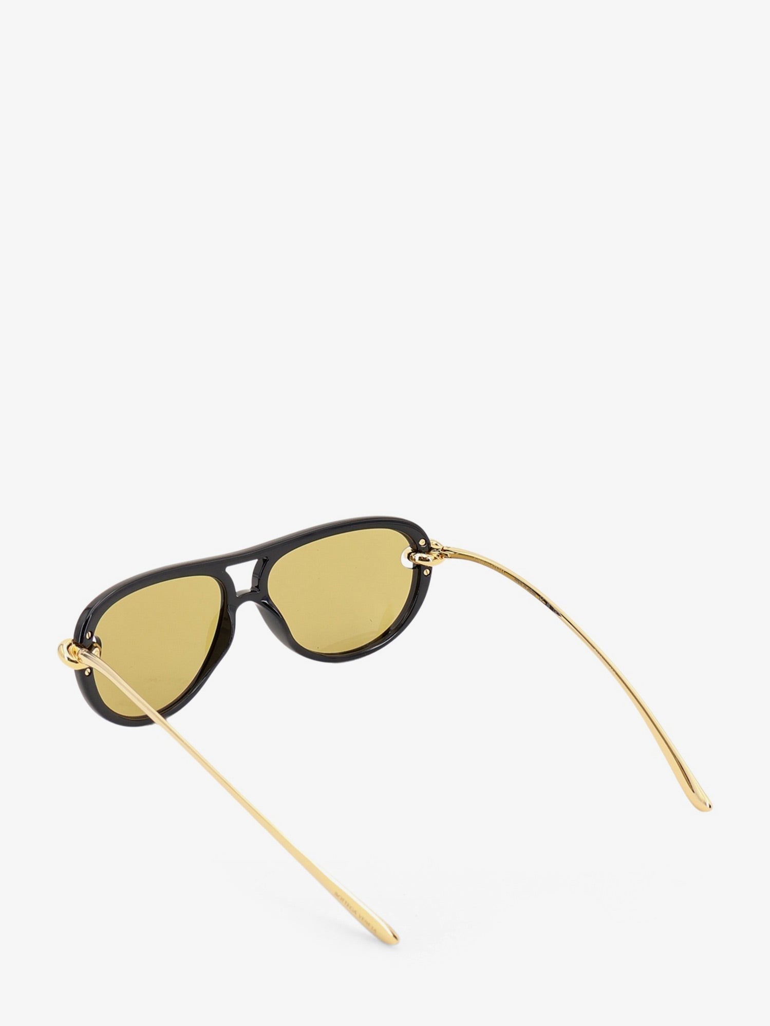 Bottega Veneta Women's Aviator Knot Acetate Sunglasses Black