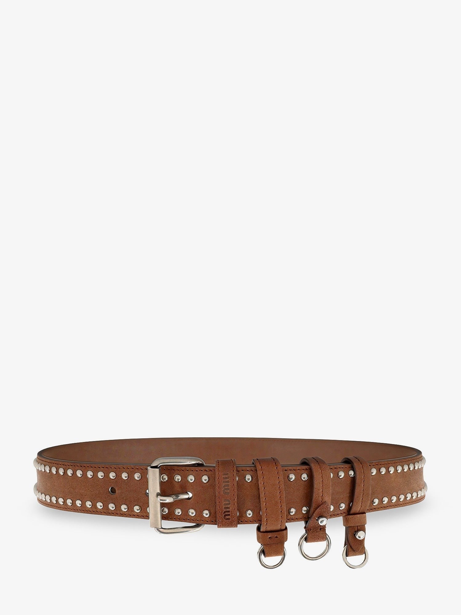 Miu Miu Women's Aviator Nappa Belt Rovere