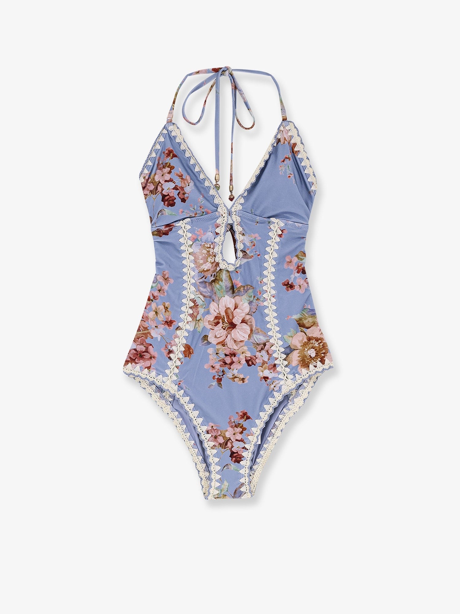 Zimmermann Women's Awaken Crochet One Piece Swimsuit Orange