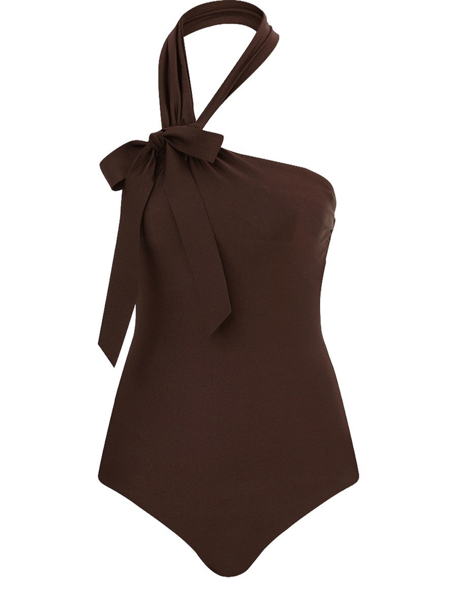 Zimmermann Women's Awaken One Piece Swimsuit Brown