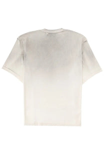 Axel Arigato men’s shirt con white minimalist off-white cotton t-shirt with relaxed fit and subtle texture