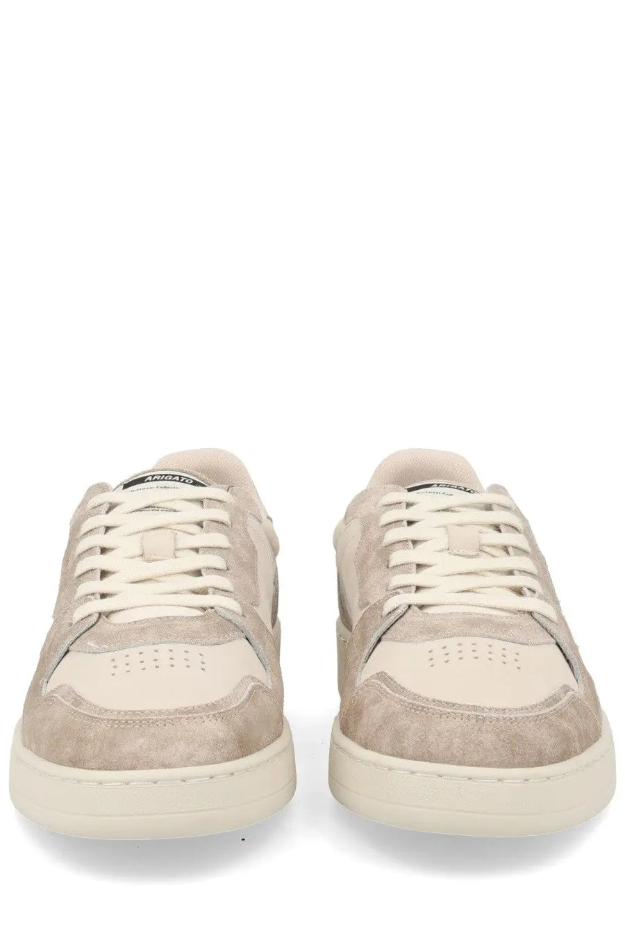 Axel Arigato men’s sneaker Dice beige featuring beige suede and cream leather low-top minimalist design