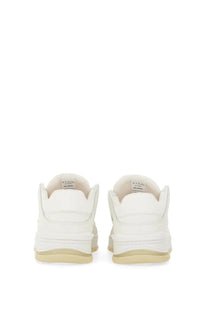Axel Arigato women’s area lo sneaker white leather with chunky sole and minimalist design front view