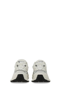 Axel Arigato women’s Sphere Runner sneaker in white with black chunky sole and modern layered design