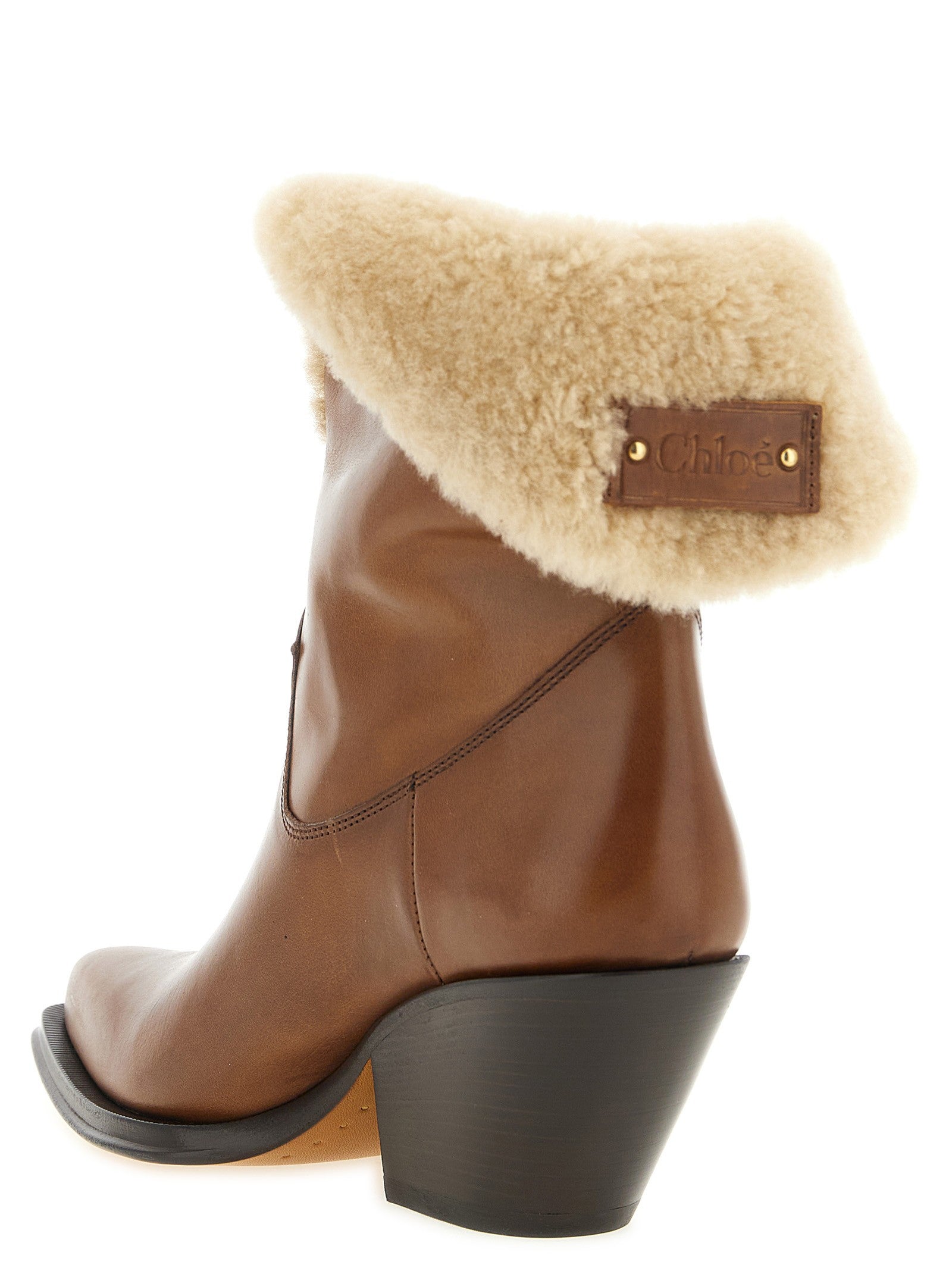 Chloé Azelan Ankle Boots Brown