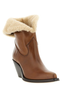 Chloé Azelan Ankle Boots Brown