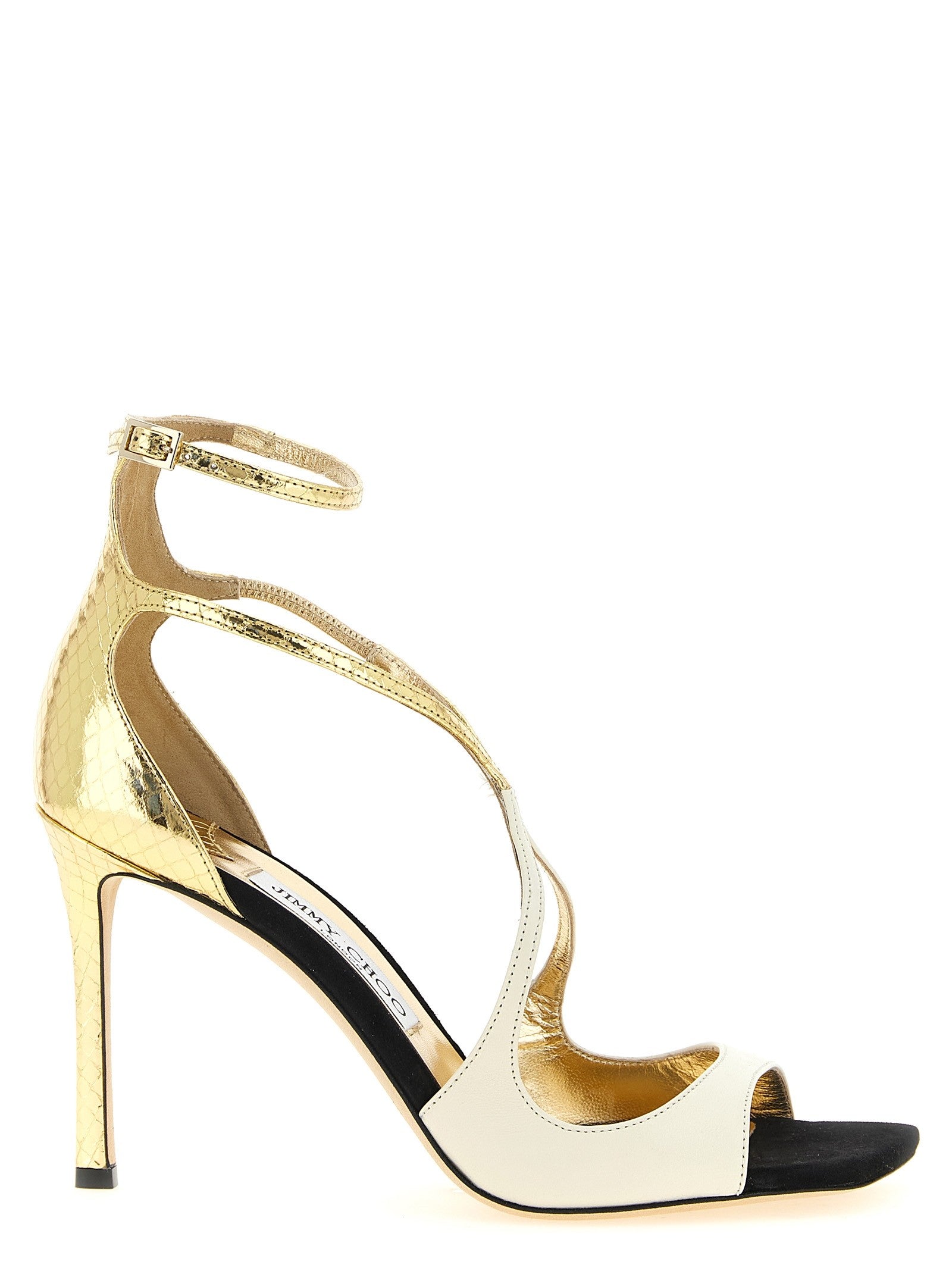 Jimmy Choo Azia Sandals Gold