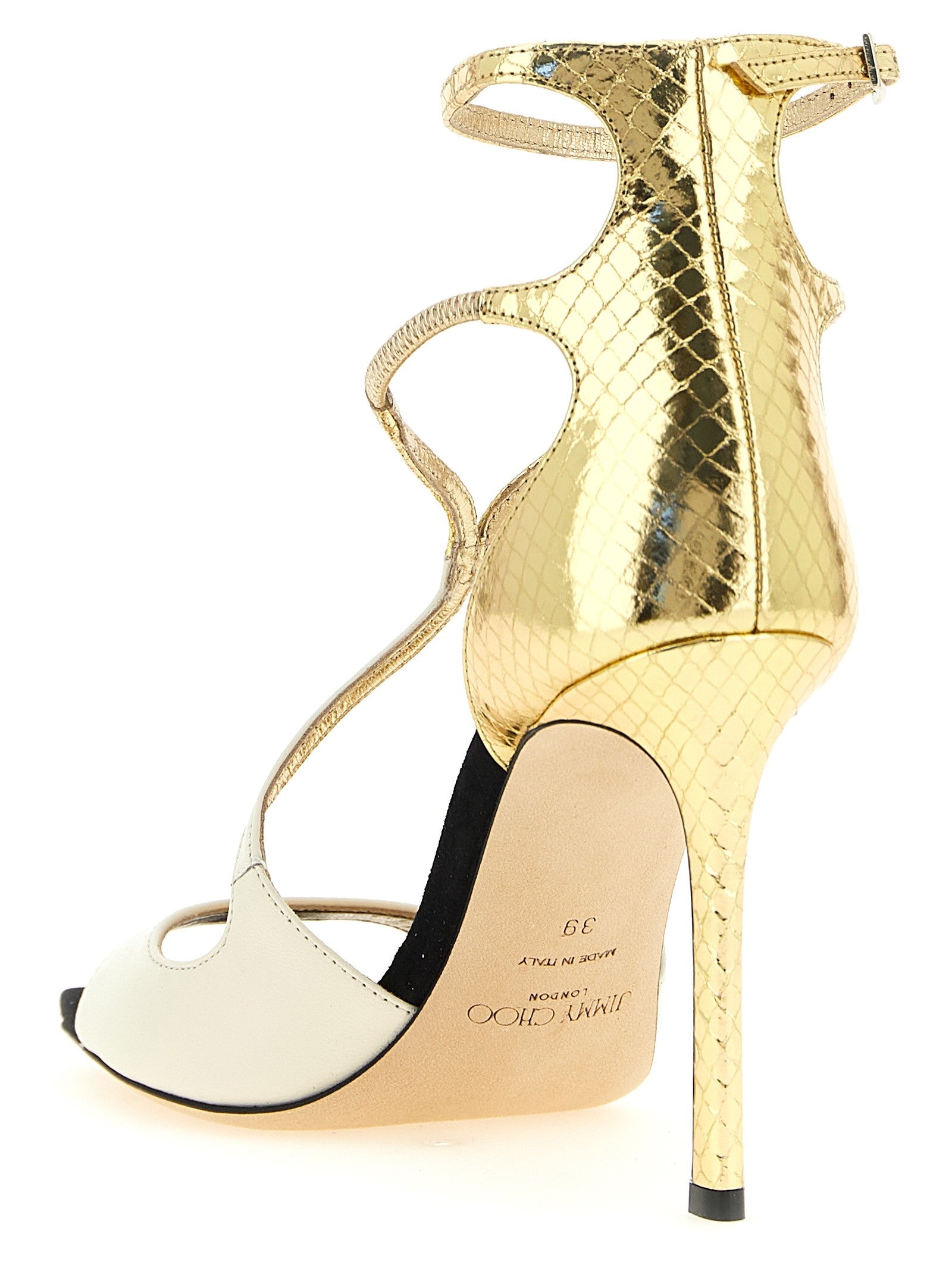 Jimmy Choo Azia Sandals Gold