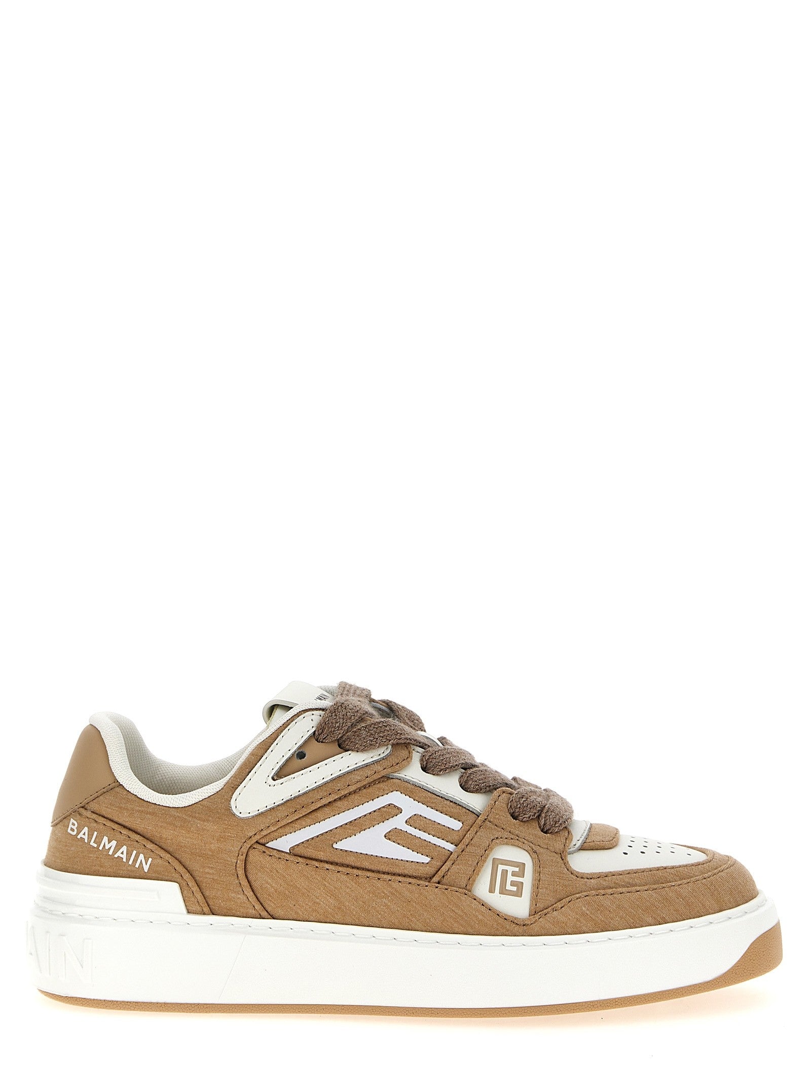 Balmain Court Sneakers Beige