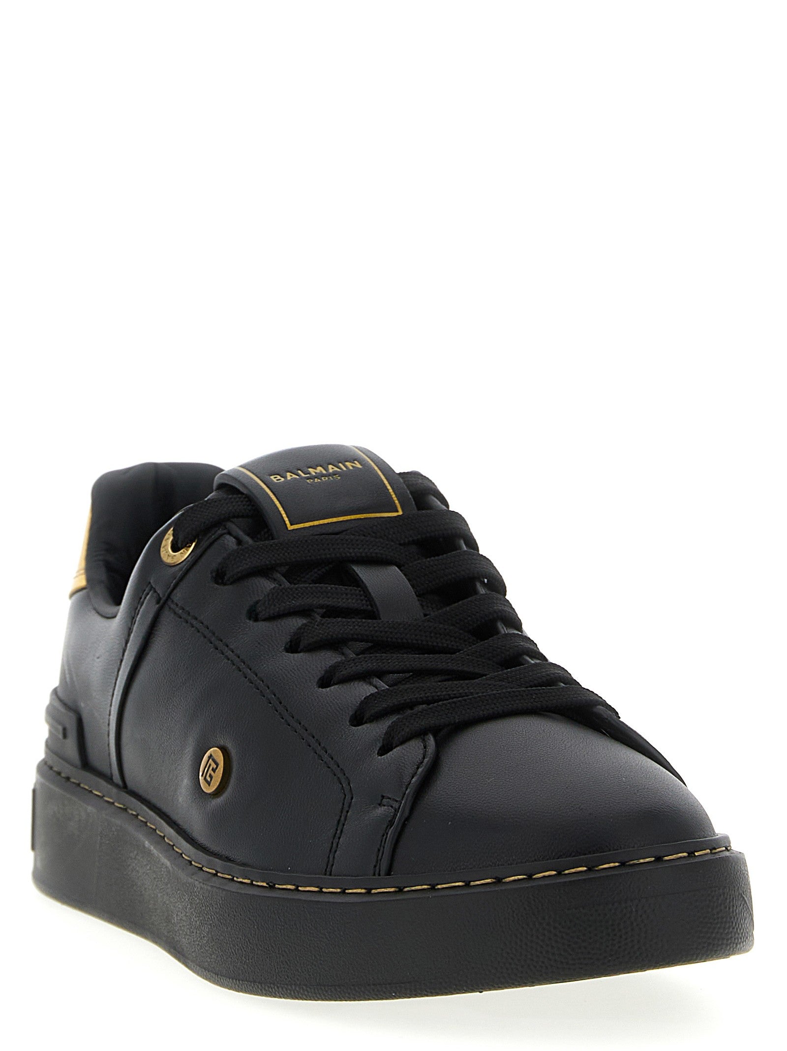 Balmain Court Sneakers Black