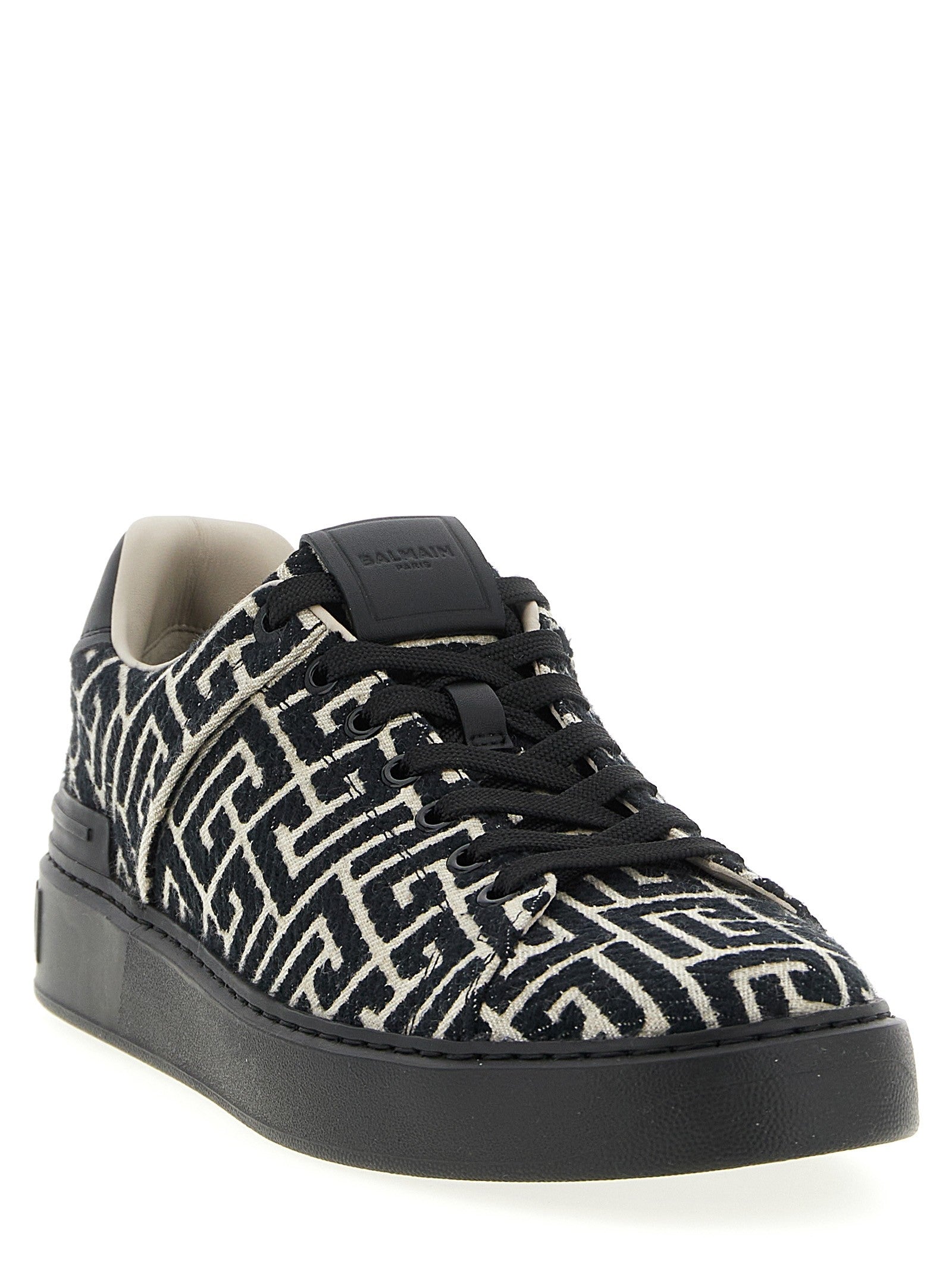 Balmain Court Sneakers Black