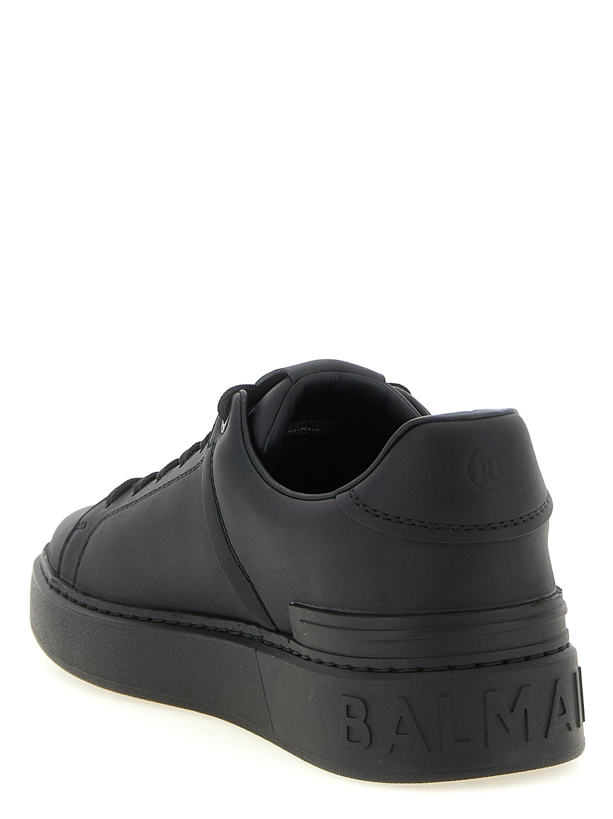 Balmain Court Sneakers Black, view 3