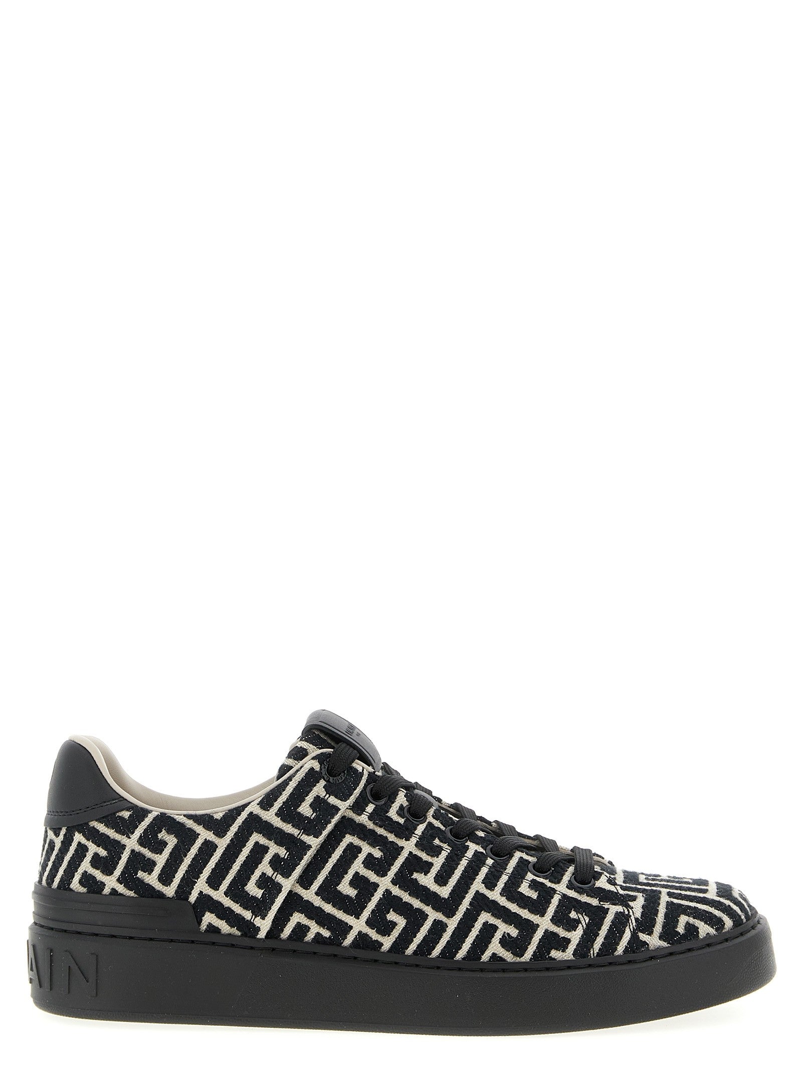 Balmain Court Sneakers Black