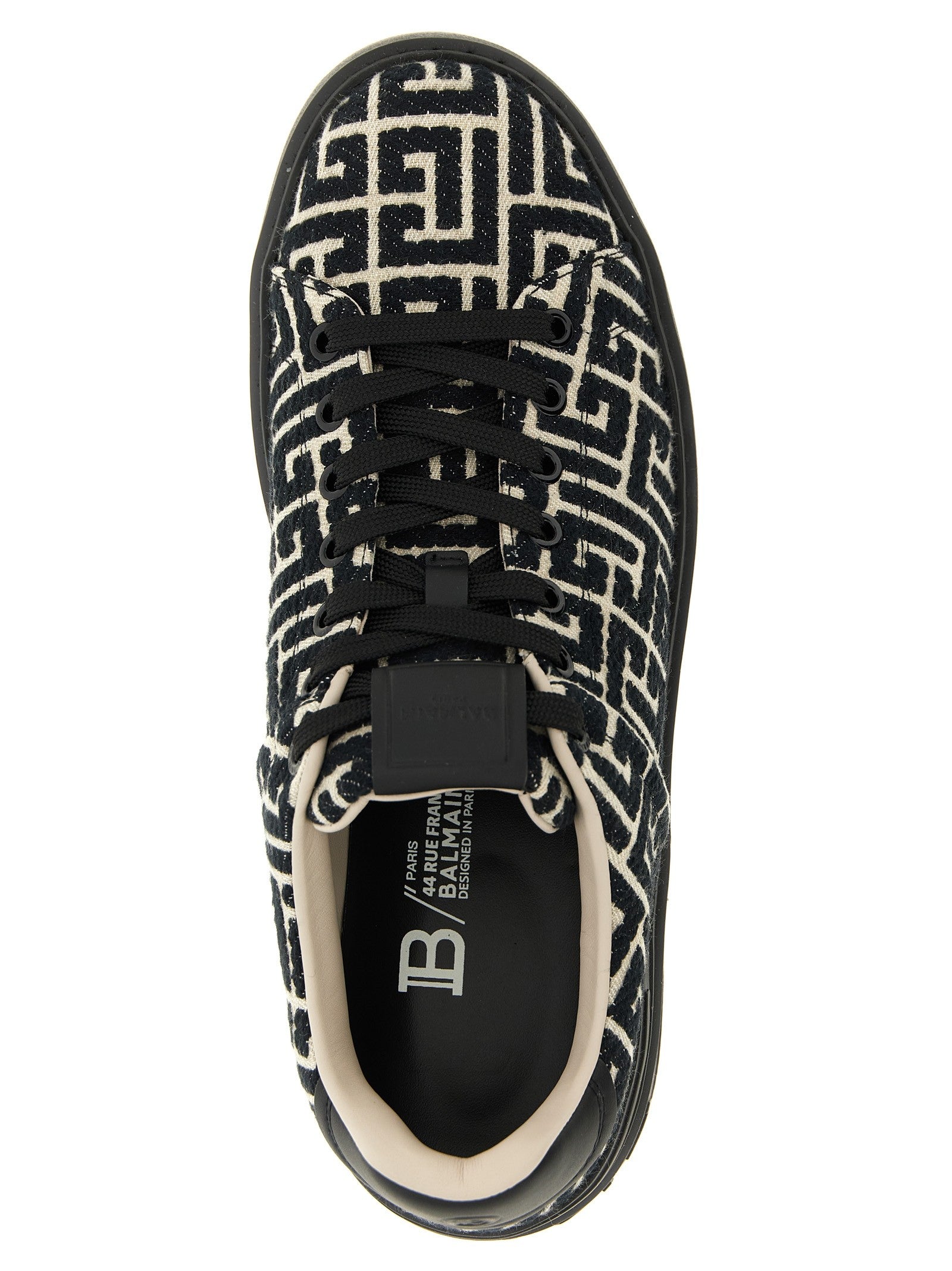 Balmain Court Sneakers Black