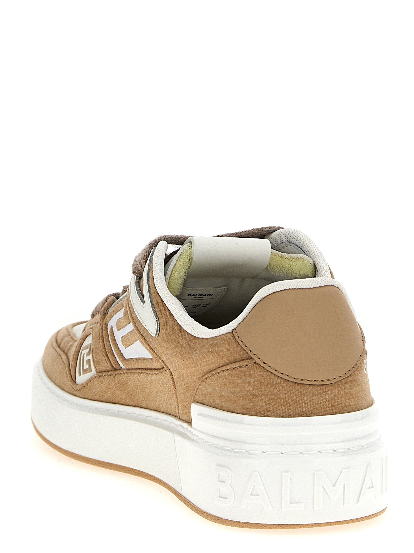 Balmain Court Sneakers Beige