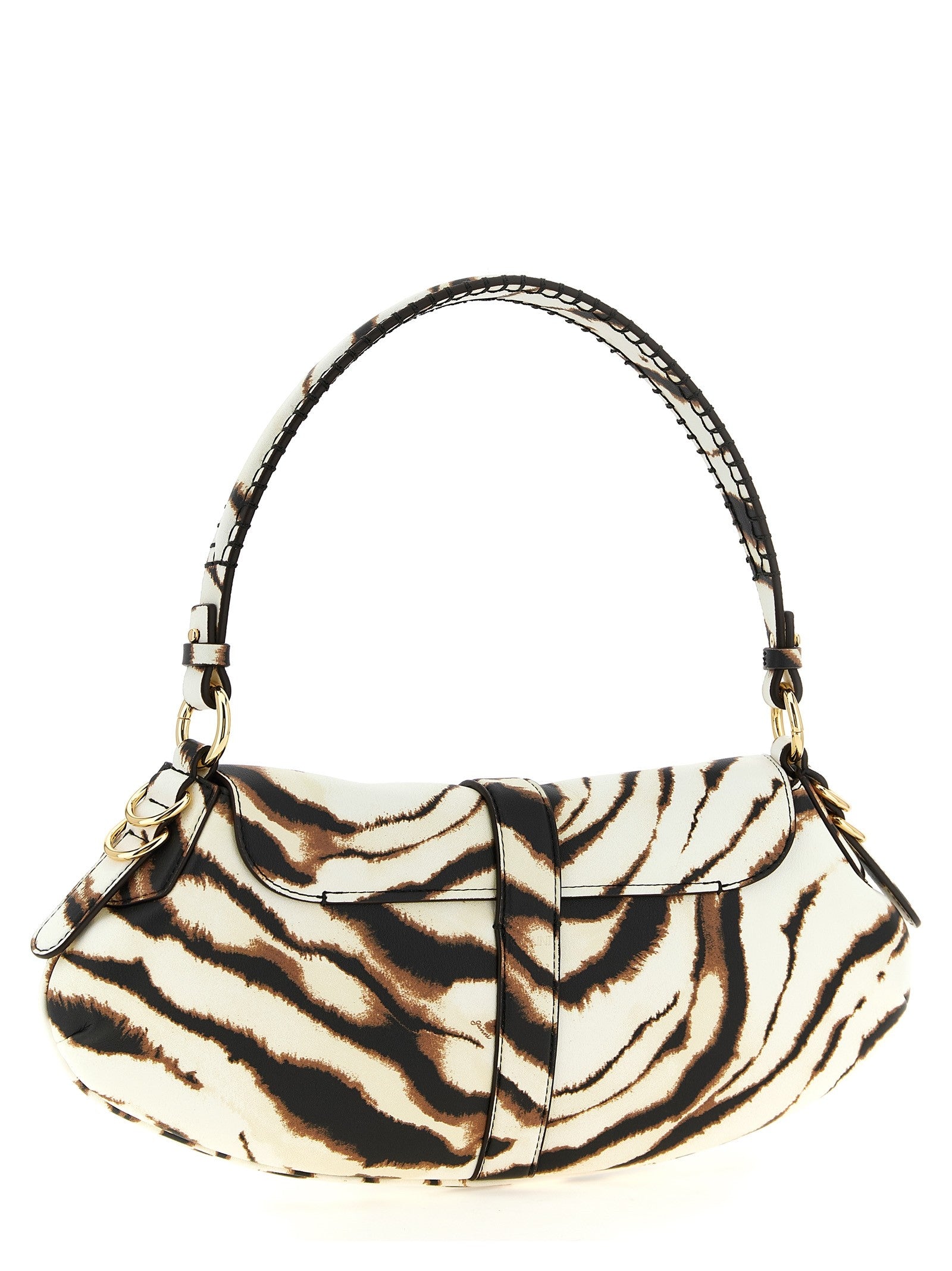 Ganni Kat Shoulder Bag Gold