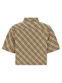 Burberry Shield Check Shirt Gold