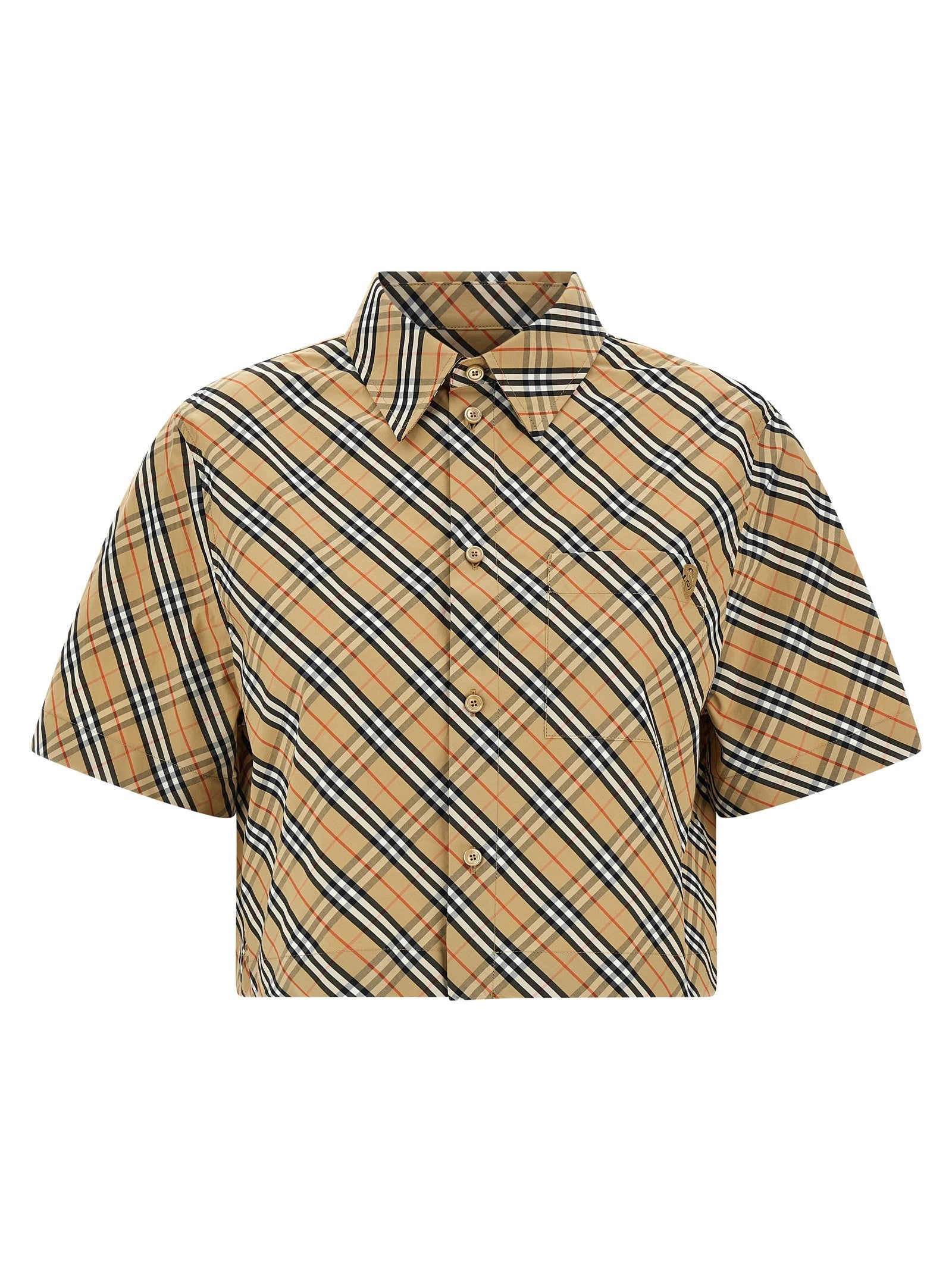Burberry Shield Check Shirt Gold