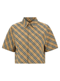 Burberry Shield Check Shirt Gold
