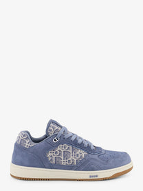 Dior Men's Uptown Dior Oblique Jacquard Fabric and Suede Sneakers Blue
