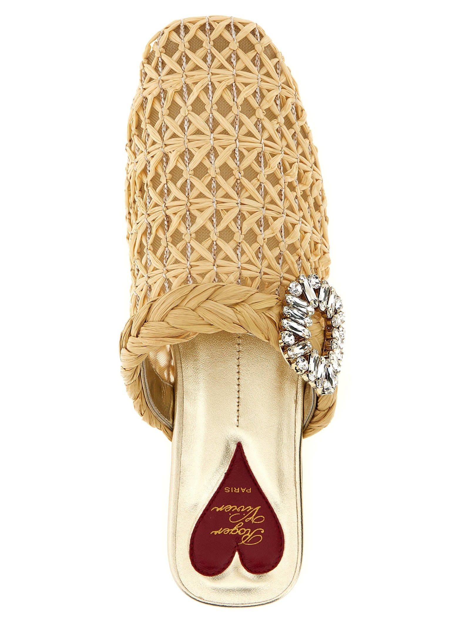 Roger Vivier Bab Viv Mules Beige