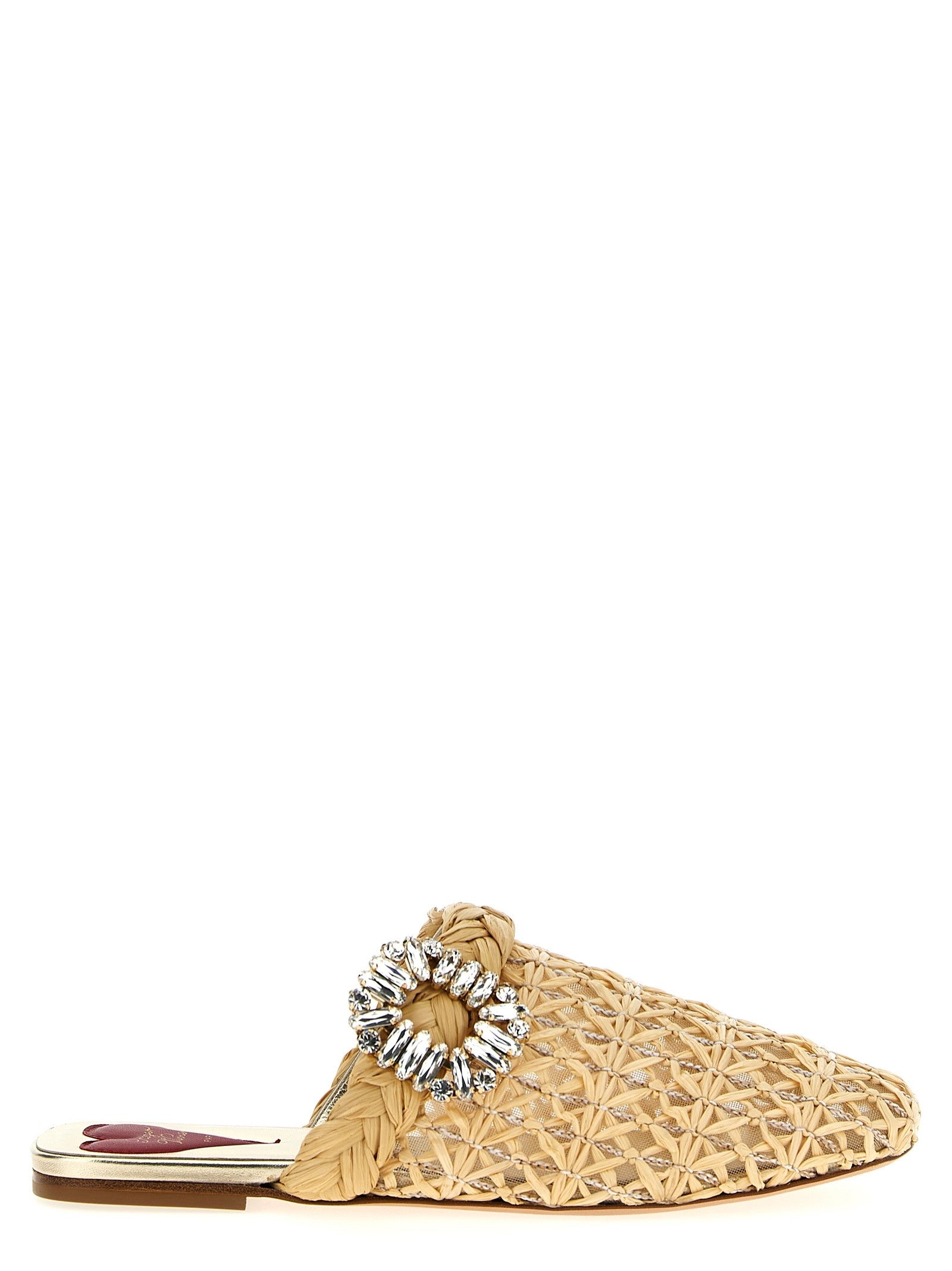 Roger Vivier Bab Viv Mules Beige