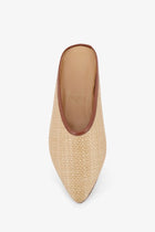 Babú Milano Women's Raffia Sandals Beige, view 4