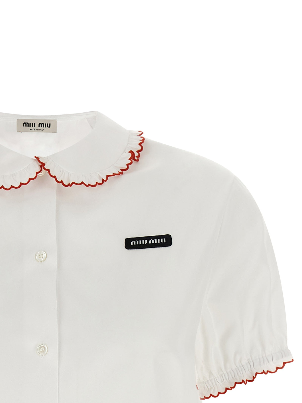 Miu Miu Baby Collar Shirt Red, view 3