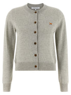 Maison Kitsuné Baby Fox Cardigan Grey