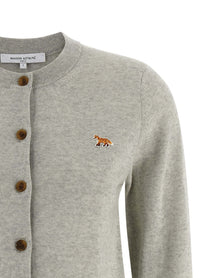 Maison Kitsuné Baby Fox Cardigan Grey
