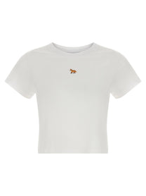 Maison Kitsuné Baby Fox Cropped Shirt White