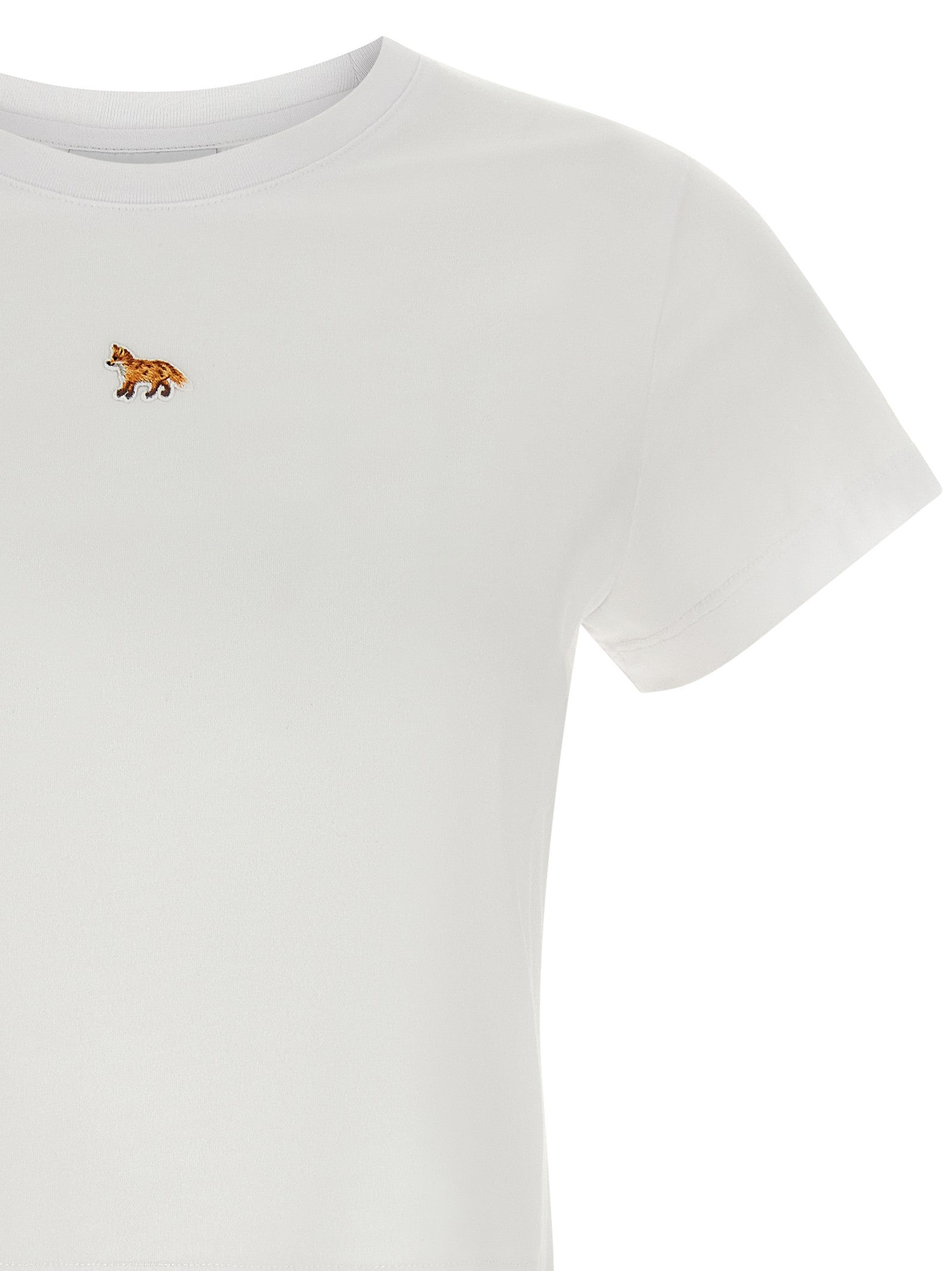 Maison Kitsuné Baby Fox Cropped Shirt White
