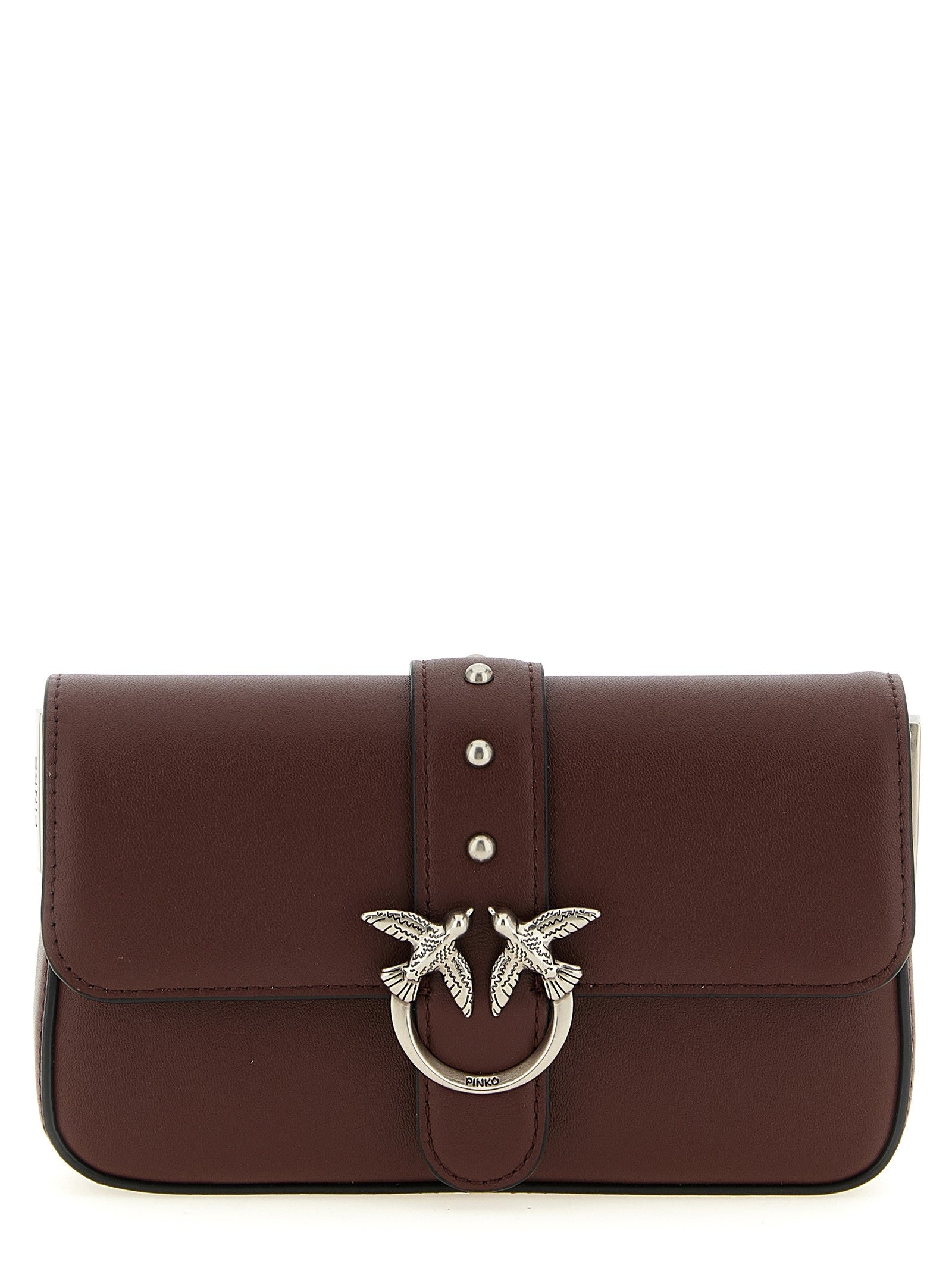 Pinko Baby Love One Slouchy Small Shoulder Bag Red
