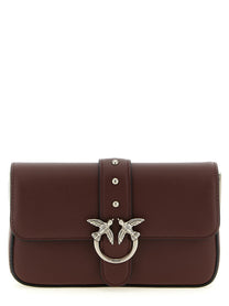 Pinko Baby Love One Slouchy Small Shoulder Bag Red