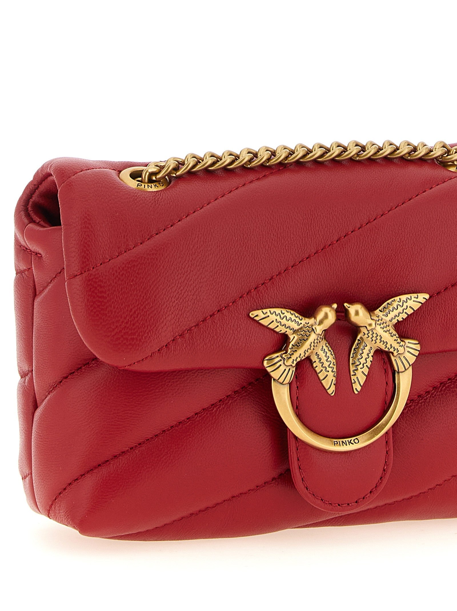 Pinko Baby Love Puff Crossbody Bag Red