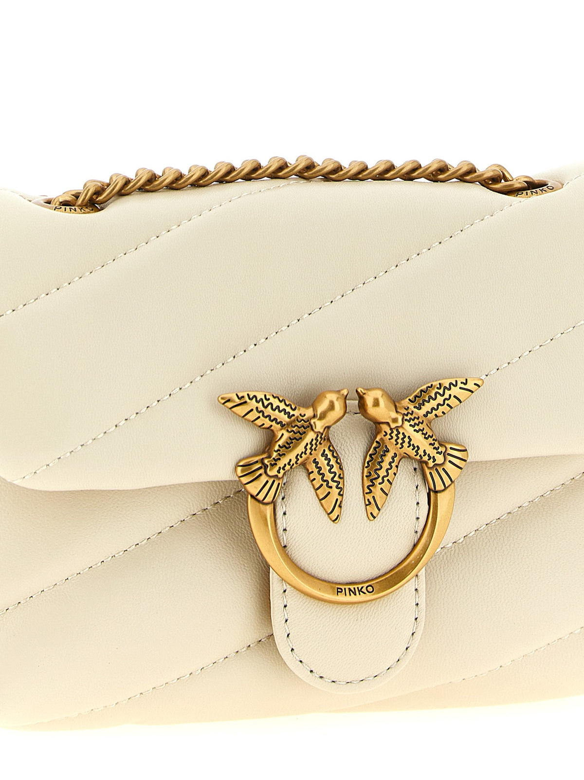 Pinko Baby Love Puff Crossbody Bag White