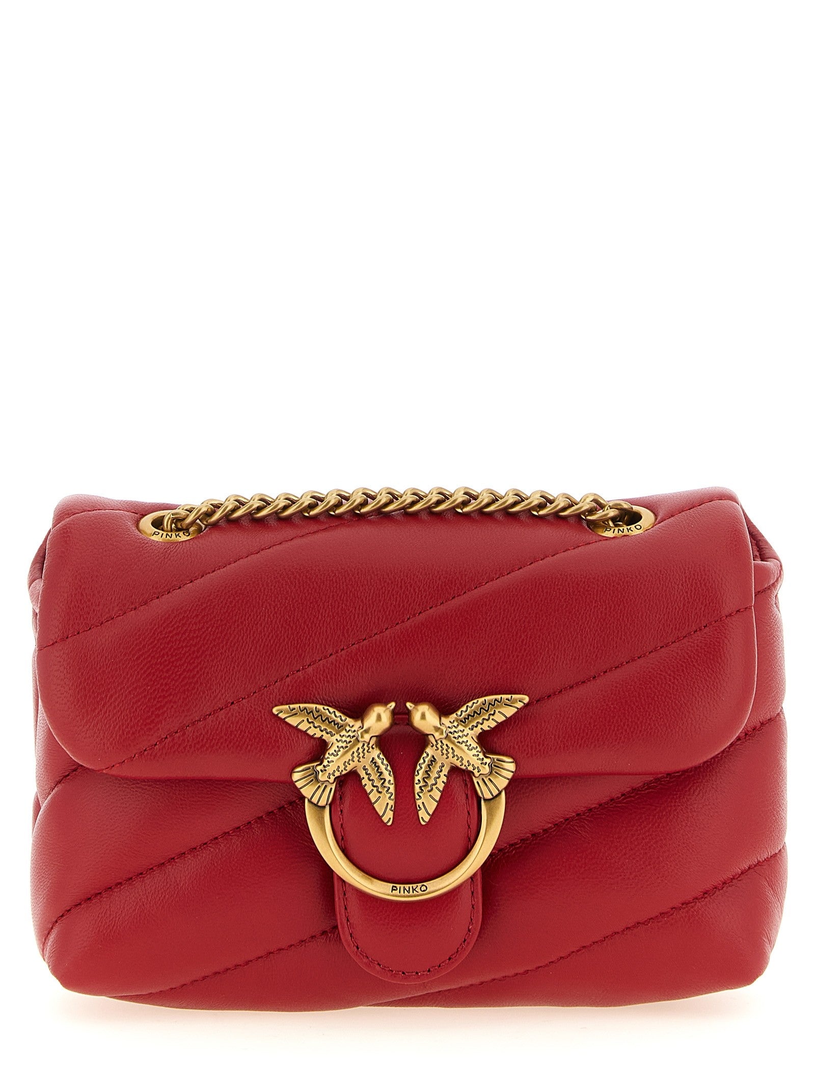 Pinko Baby Love Puff Crossbody Bag Red