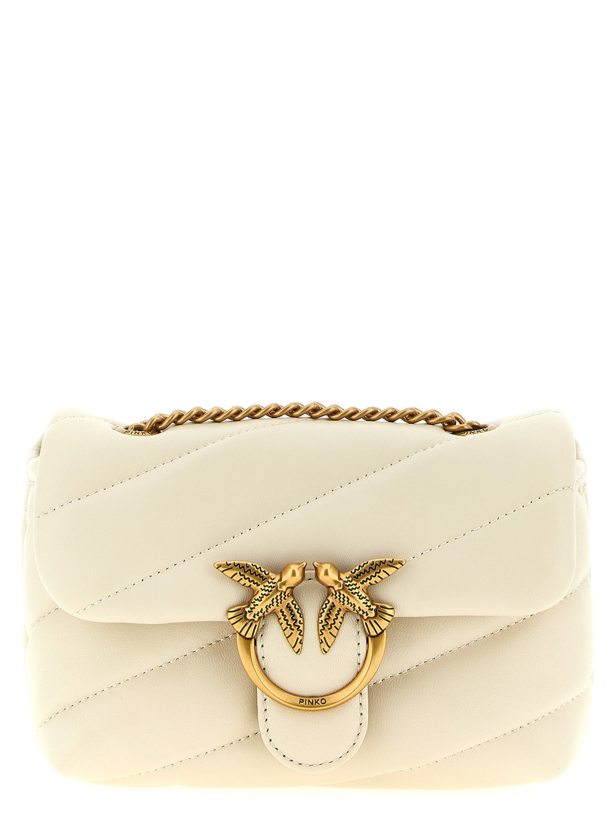 Pinko Baby Love Puff Crossbody Bag White
