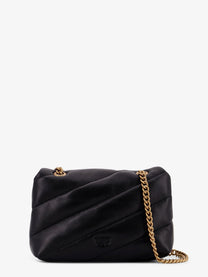 Pinko Women's Baby Love Puff Leather Crossbody Bag Black