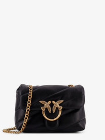 Pinko Women's Baby Love Puff Leather Crossbody Bag Black