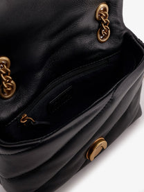 Pinko Women's Baby Love Puff Leather Crossbody Bag Black