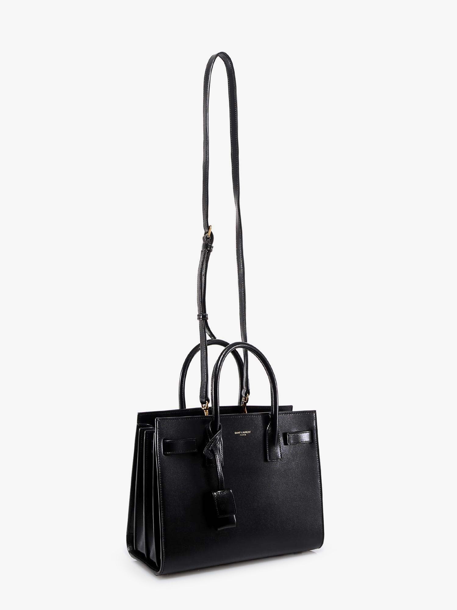 Saint Laurent Women's Baby Sac De Jour Leather Handbag Black