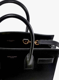 Saint Laurent Women's Baby Sac De Jour Leather Handbag Black