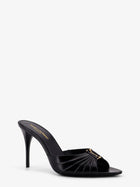 Saint Laurent Women's Babylone Leather Sandals Black