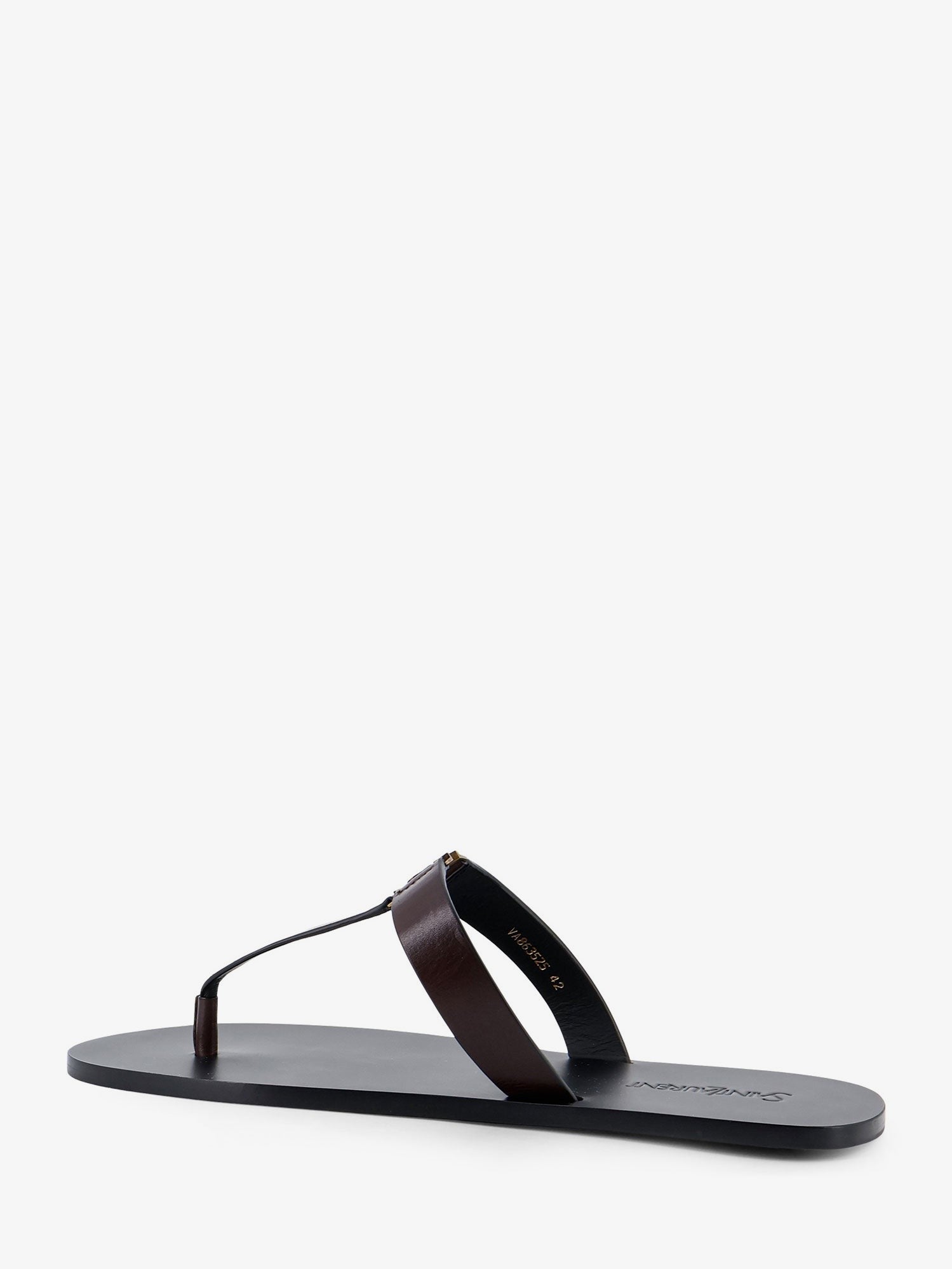 Saint Laurent Men's Babylone Sandals Brown